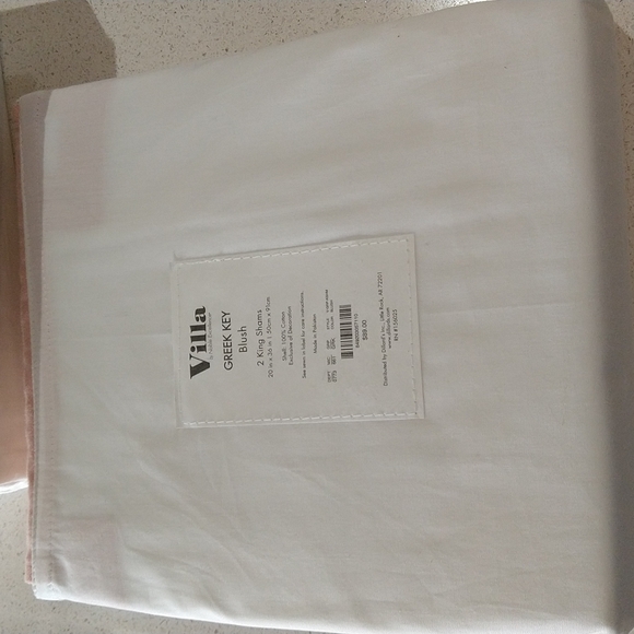 Villa by Noble Excellence Greek Key Blush King Duvet Cover - Picture 4 of 7